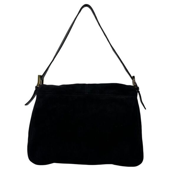 Fendi Vintage Red Glitter Finish Suede Mamma Baguette Vintage Red Glitter - Picture 4 of 16